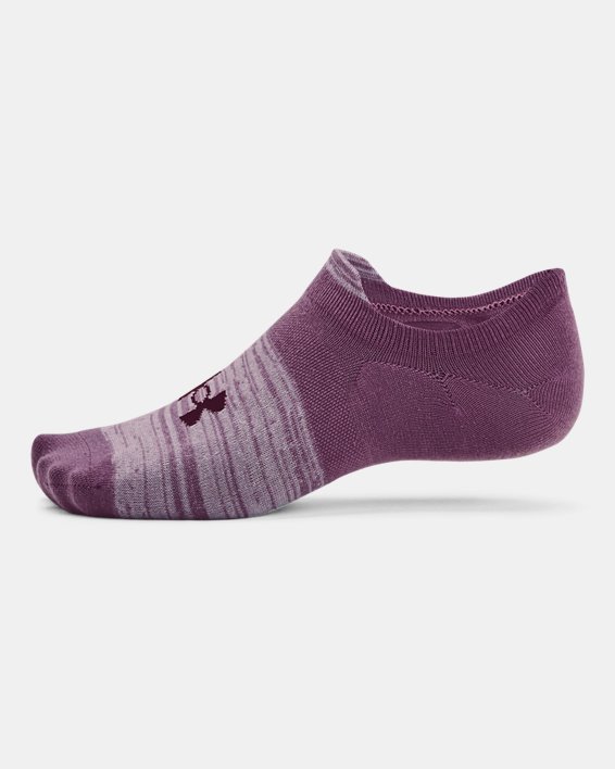 Unisex UA Ultra Lo – 3-Pack Socks in Purple image number 3